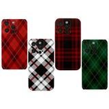 Designed for iPhone 14 Pro Max Case 4 Pack Tartan Plaid Green Navy Shockproof Phone Cases TPU Soft Shell
