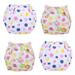 DEELLEEO 4Pcs Training Pants for Boys Girls Toddlers Baby Potty Training Cotton Absorbent Training Pants Unisex Toddler Pee Pants for Boys & Girls(2 * Pink Dots+2 * Sunflower)