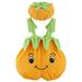 Virmaxy Toddler Baby Boys Girls Trendy Onesie Set Unisex Toddler Infant Baby Sling Jumpsuit with Hat Fashion Cute Watermelon Shapes Print Casual Romper Hat Set Orange 12-18Months