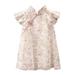 Girls Cute Dresses Holiday Playwear For Little Girls Summer Super Fairy Tang Suit Little Skirt Princess Party Wear Pink 110