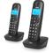 SPC Air Pro Duo - Schnurlose Telefone, beleuchtetes Display, Freisprechen, ECO-Modus, schwarz.