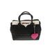 Betsey Johnson Satchel: Quilted Black Color Block Bags