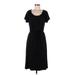 Talbots Casual Dress - Midi: Black Solid Dresses - Women's Size Medium