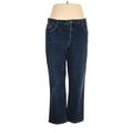 Lauren Jeans Co. Jeans - High Rise: Blue Bottoms - Women's Size 16 - Stonewash