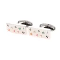 Paul Smith , Multicolor Letters Logo Silver Cufflinks ,Multicolor male, Sizes: ONE SIZE