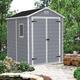 Keter Manor 6 x 8ft Double Door Outdoor Apex Garden Storage Shed - Grey