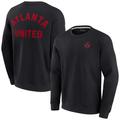 Unisex Fanatics Signature Black Atlanta United FC Superweiches Pullover-Crew-Sweatshirt