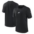 Schwarzes Nike Philadelphia Eagles 2023 Sideline Performance-T-Shirt für Herren