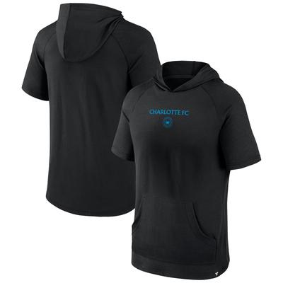 Charlotte FC Match Raglan-Kurzarmpullover mit Fanatics-Logo für Herren in Schwarz Image