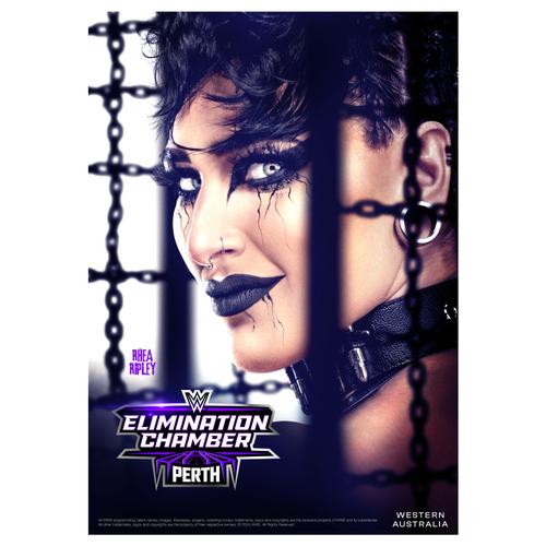 WWE Elimination Chamber Rhea Ripley Poster – ungerahmt A3