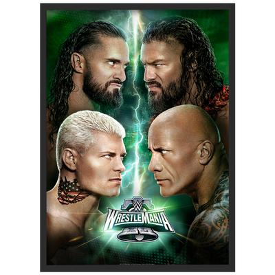 WWE Wrestlemania XL Lightning Poster – gerahmt A2 Image