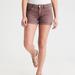 American Eagle Outfitters Shorts | American Eagle Dust Mauve Purple Twill X Midi Shorts Sz 4 | Color: Purple/Tan | Size: 4