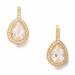 Kate Spade Jewelry | Kate Spade Brilliant Statements Pav Halo Gold Drop Earrings | Color: Gold | Size: Os