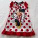 Disney Pajamas | Disney Minnie Mouse 24 Months Baby Girls Nightgown Red Short Sleeves | Color: Black/Red | Size: 24mb