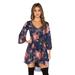 Free People Dresses | Free People Eyes On You Printed Dress In Navy Coral Size 4 Floral Mini Boho | Color: Blue | Size: 4