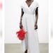 Zara Dresses | Elastic Waist Poplin Dress | Color: White | Size: M
