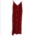 American Eagle Outfitters Dresses | American Eagle Red Floral Maxi Dress | Color: Red | Size: 10