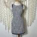 J. Crew Dresses | J. Crew Collection Blue And White Tweed Shift Dress Size 2p | Color: Blue/White | Size: 2p