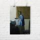 Woman Reading a Letter, Johannes Vermeer. Fine Art Print/Poster