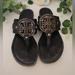 Tory Burch Shoes | - Tory Burch Amanda Sandals Women's Size 7 | Color: Blue/Gold | Size: 7