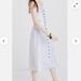 Madewell Dresses | Madewell Windowpane Cutout Cami Midi Dress | Color: White | Size: 6
