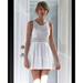 Free People Dresses | Free People 4 Daisy Cut Out Dress Floral Lace Taylor Swift White Fit & Flare | Color: White | Size: 4