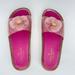 Kate Spade Shoes | Kate Spade New York Splash Glitter Jelly Slides, Pink Sparkly Flower Sandals, 7 | Color: Gold/Pink | Size: 7