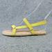 Madewell Shoes | Madewell The Hallie Espadrille Sandal Womens 7.5 Shoes Yellow Nubuck Leather | Color: Yellow | Size: 7.5