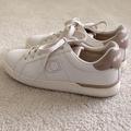 Coach Shoes | Coach Lowline Low Top Sneakers Cream Dusty Pink Shoes Women’s Size 8 | Color: Cream/Pink | Size: 8