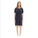 Madewell Dresses | Madewell Knit Textured Sweater Dress Pockets Small | Color: Blue/Gray | Size: S