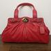 Coach Bags | Coach Nwot Leather “Garnet” Turnlock Purse Satchel Tote Bag In Hot Pink | Color: Pink | Size: Os