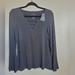 American Eagle Outfitters Tops | American Eagle Outfitters Soft & Sexy Charcoal Gray Long Sleeve Top - Size M | Color: Gray | Size: M