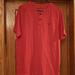 American Eagle Outfitters Shirts | American Eagle Heathered Red Henley Style Knit Tee Size Large | Color: Orange/Red | Size: L