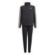 adidas Unisex Kids Ft Tracksuit, Top:black/white Bottom:BLACK/WHITE, 8 Years UK