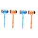 FRCOLOR 4 Pcs Double-Sided Hammer Hammer Manual Body Massage Tool Back Massager Stick Shoulder Massager Shoulder Massage Tool Hand Tool Arm Back Massager Massage Stick Wooden Double Sided