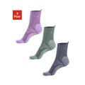 Wandersocken LASCANA ACTIVE Gr. 39-42, bunt (1 x grün, 1 beere, jeans) Damen Socken Sportsocken