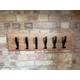 Oak coat rack coat hook (black hooks)