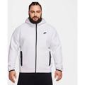 NIKE Herren Unterjacke M NK TCH FLC FZ WR HOODIE, Größe L in Weiß