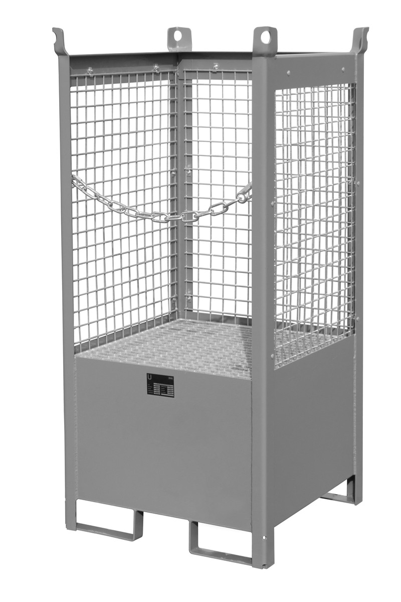 Fass Stapelpalette FSP 1 D lackiert RAL7005 Mausgrau Umwelt Lagertechnik Image