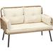 Patio Furniture Wicker Outdoor Loveseat