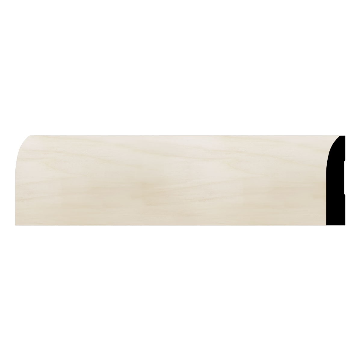 WM713: 9/16-in D x 3-1/4-in W x 96-in L Americraft Solid Hardwood Stain Grade Modern Base Moulding