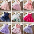 Neues Sommerkleid für 2-6 Jahre Baby Mädchen Kleidung Mode Prinzessin Geburtstags feier Kleid