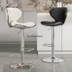 Dining Room Design high kitchen stools Nordic Chair Long Swivel Bar Stools Leather Chair reception