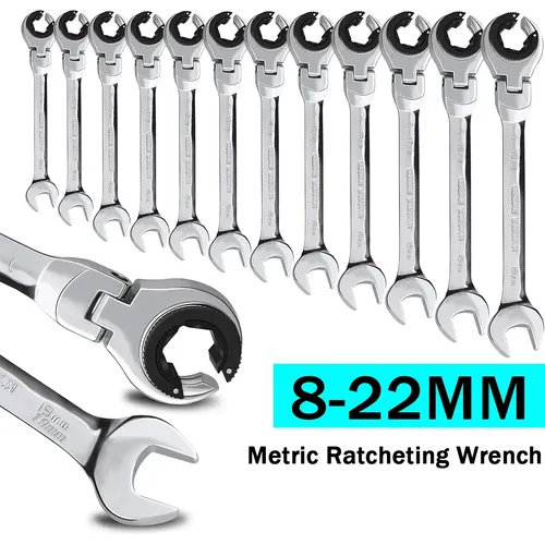 Metrische offene Ratschen schlüssel kombination 8-22mm metrischer Schraubens chl üssel mit 72