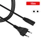Power Extension Cord 0.5m 1m 1.5m 3m 5m 10m EU Notebook AC Cable IEC C7 Power Cable For Radio