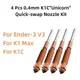 Kit de buse à échange rapide K/s 4 pièces pour Creality K1 Max K/s Ender-3 V3 installation rapide