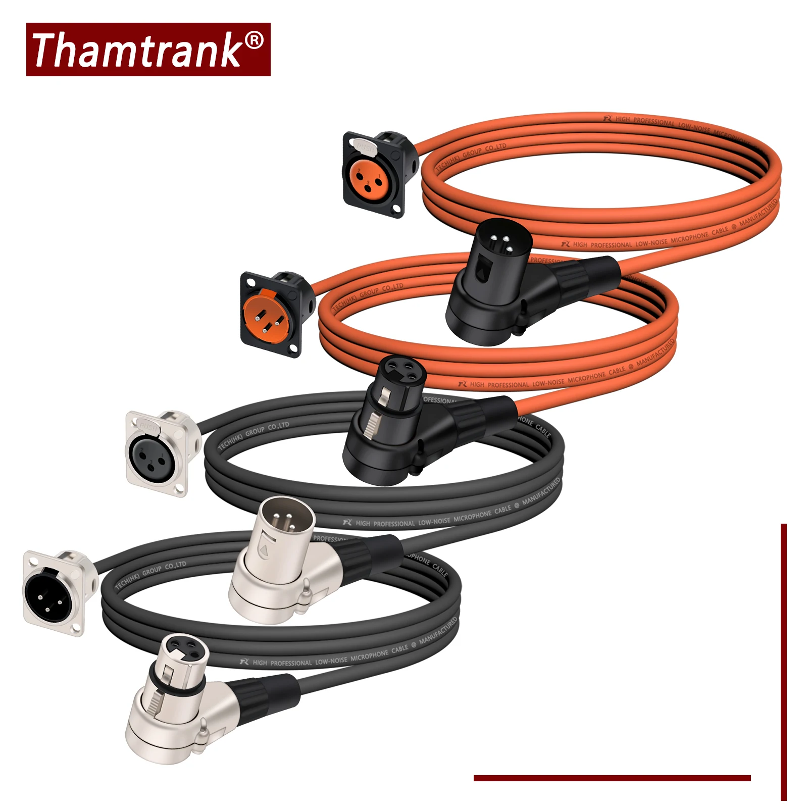 D Typ 3Pins XLR Panel Mount Chassis Buchse auf rechtwinkligen XLR Stecker Stecker Audio Kabel Konverter kompatibel mit Mikrofon Image