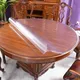 Waterproof Oilproof Round PVC Tablecloth able Cover Glass Soft Cloth Table Cover Home Kitchen Dining