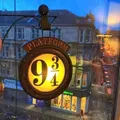 Veilleuse murale magique à LED Harry Potter 9 3/4 lampe 3D à plateforme Poudlard décoration de