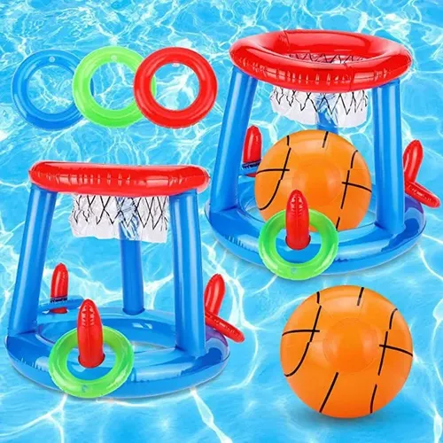 Aufblasbares Spielzeug Schwimmbad Strand zubehör aufblasbarer Ring werfen Ferrule Spiel Set